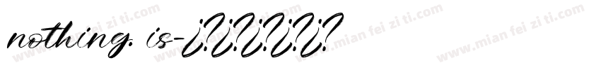 nothing. is字体转换